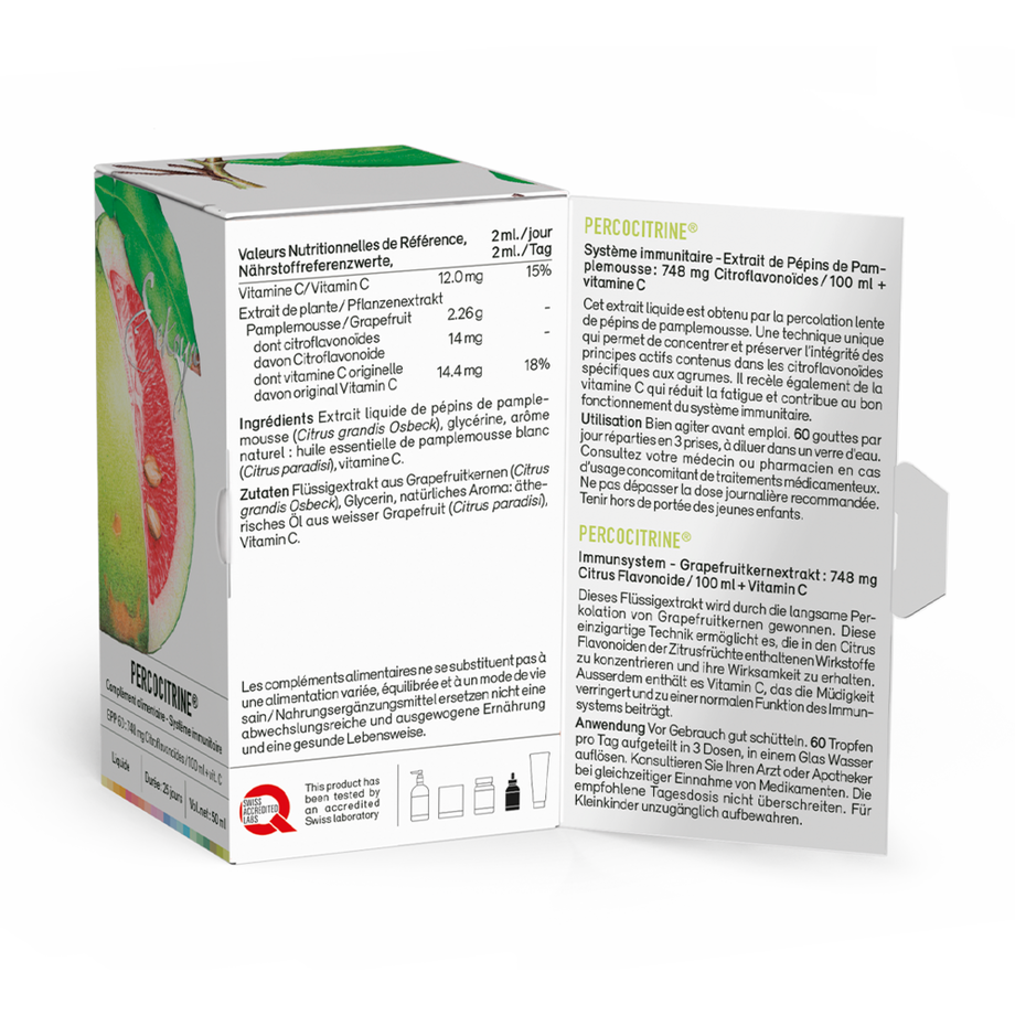 Sekoya Swiss  Percocitrine | Grapefruitkernextrakt 