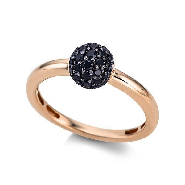 Image of Ring 750/18k Rotgold Diamant 0.44ct. Damen Gold 54