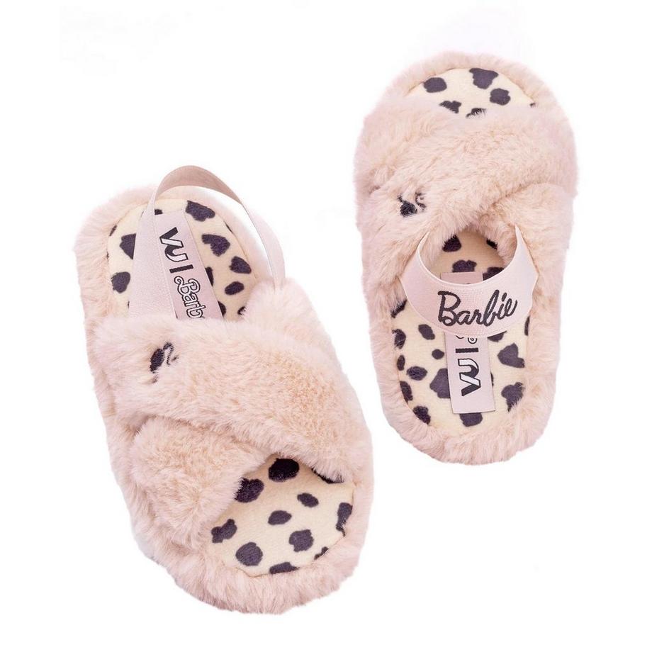 Barbie Chaussons en Fausse Fourrure  
