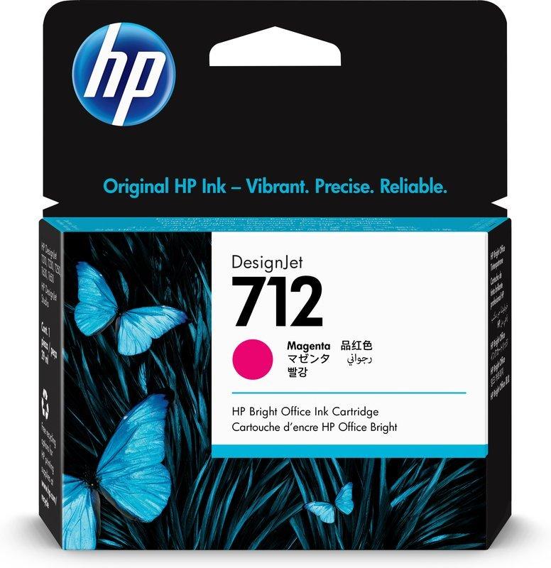 Hewlett-Packard  HP Tintenpatrone 712 magenta 3ED68A DesignJet T230/250/630 29ml 