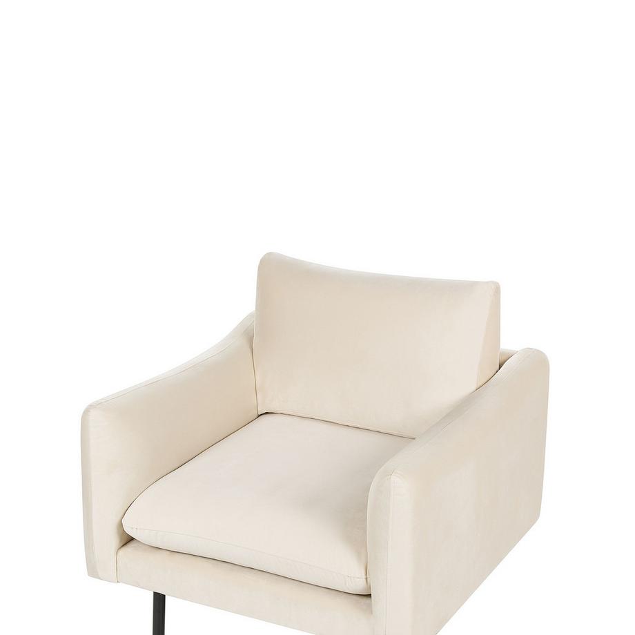 Beliani Fauteuil en Velours Minimaliste VINTERBRO  