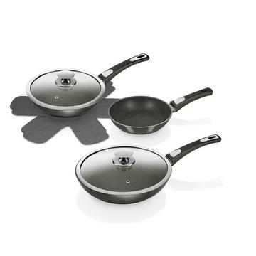 Bonafit-Pfannen, Set 7-tlg.,-metallic