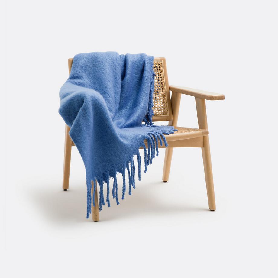 Plaid Balsam mit Fransen