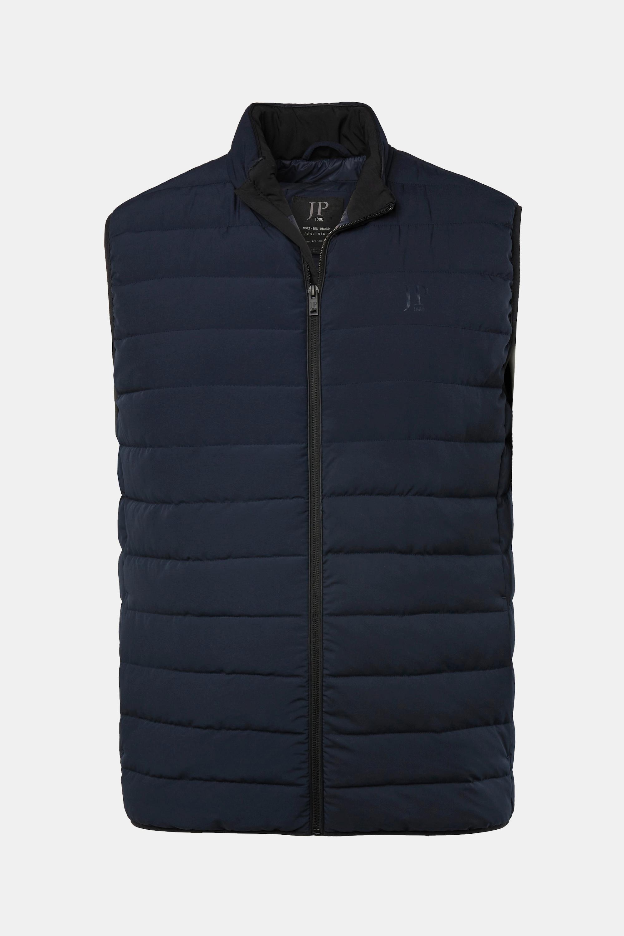 JP1880  Gilet trapuntato con piuma sintetica e collo alto, fino alla tg. 8XL 