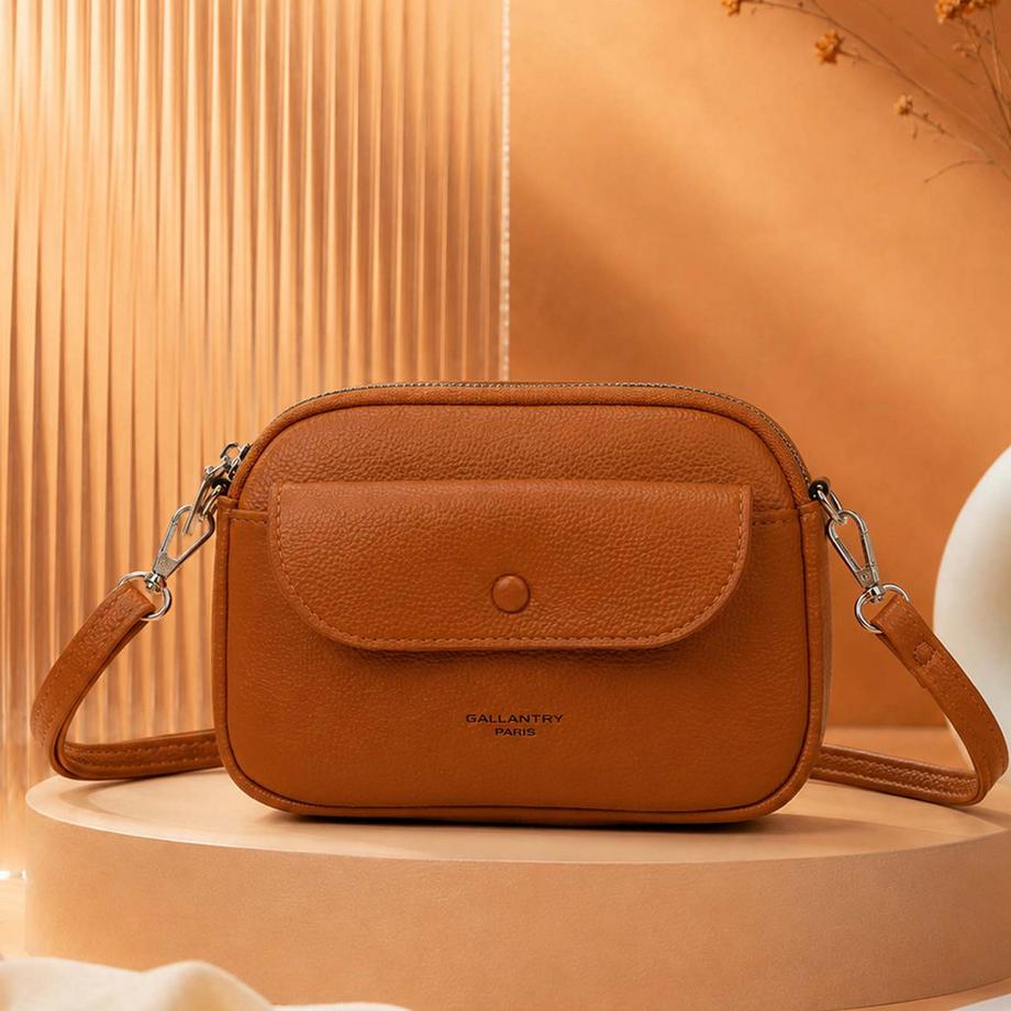 Gallantry Sac Bandoulière Compact avec Effet Grainé  