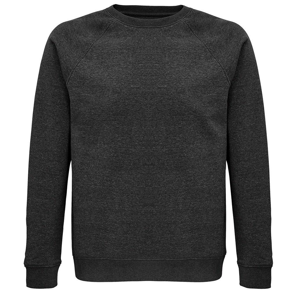 Image of Space Sweatshirt Aus Biologischem Anbau Raglanärmel Damen Charcoal Black XL