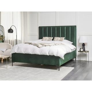 Beliani Letto con ottomano en Velluto Glamour SEZANNE  