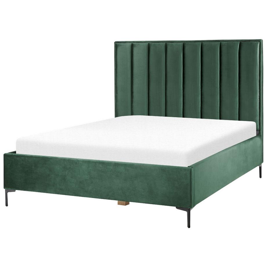 Beliani Letto contenitore en Velluto Glamour SEZANNE  