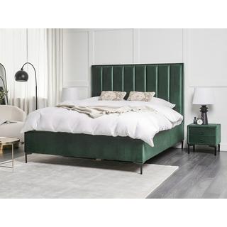 Beliani Letto con ottomano en Velluto Glamour SEZANNE  