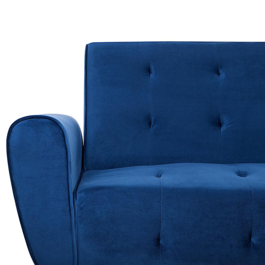 Beliani Schlafsofa aus Samtstoff  SELNES  