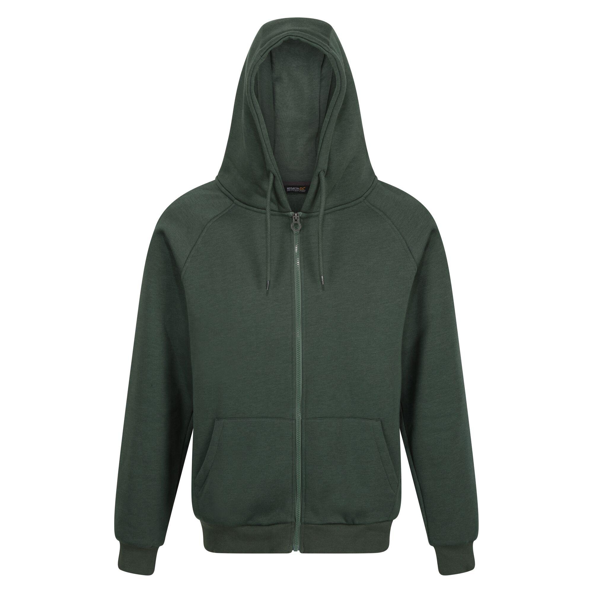Image of Pro Hoodie Mit Durchgehendem Reißverschluss Herren Dunkelgrün XL