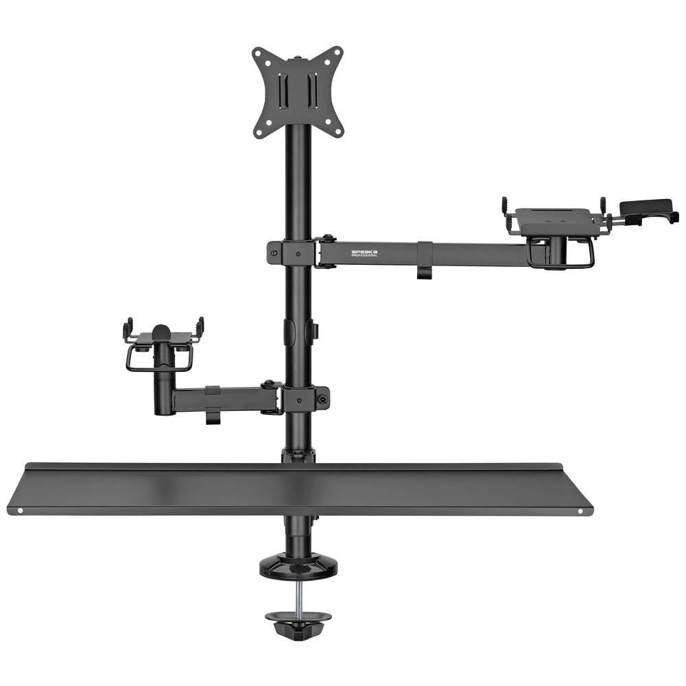 SpeaKa Professional  Halterung für Einzelbildschirme mit Tastaturablage 43.2 cm (17″) – 81.28 cm (32″) 