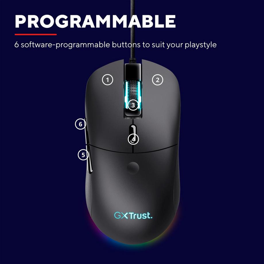 Trust  GXT 981 Redex Gaming-Maus RGB 