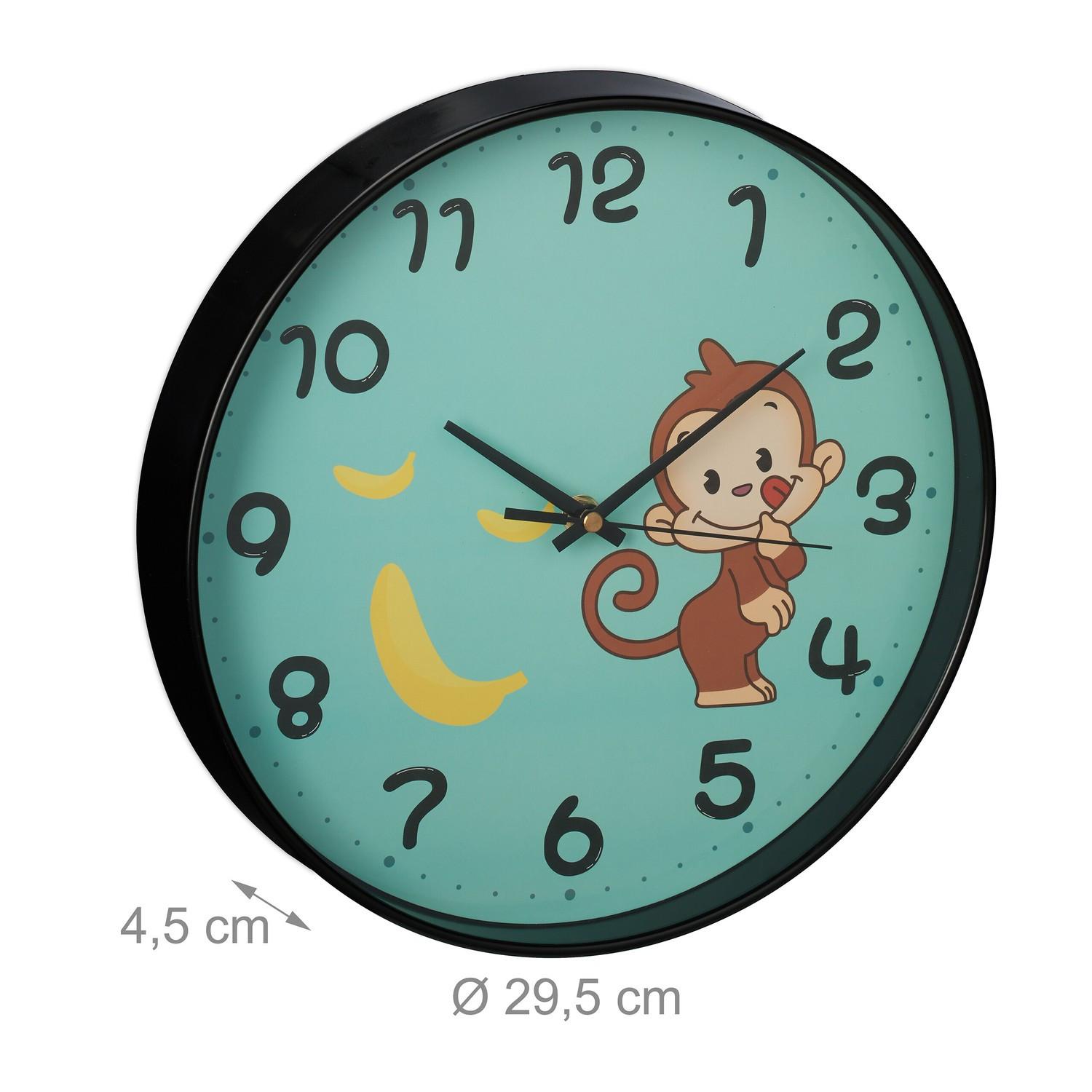 B2X Orologio da parete Scimmia per bambini  