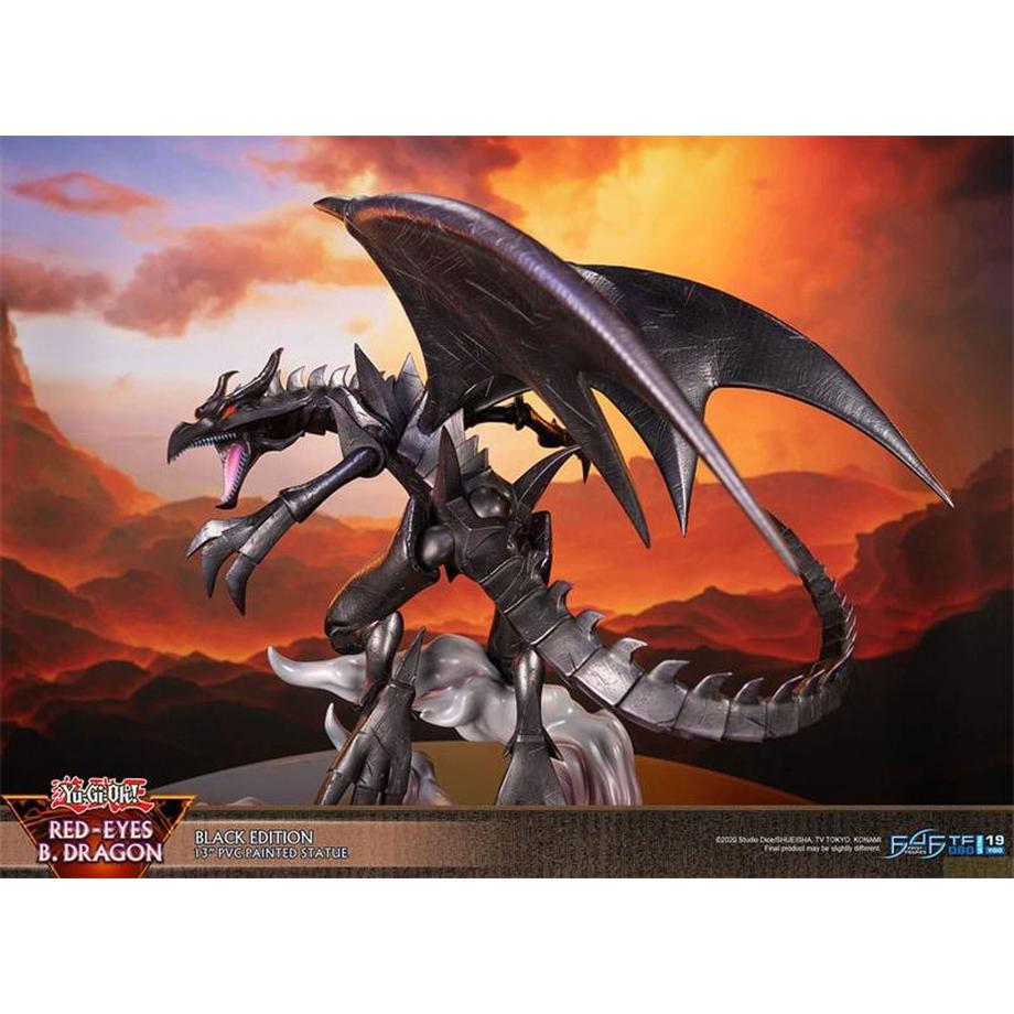 First 4 Figures  ST Yu-Gi-Oh! Red-Eyes B.Dragon Black Edition 33cm 