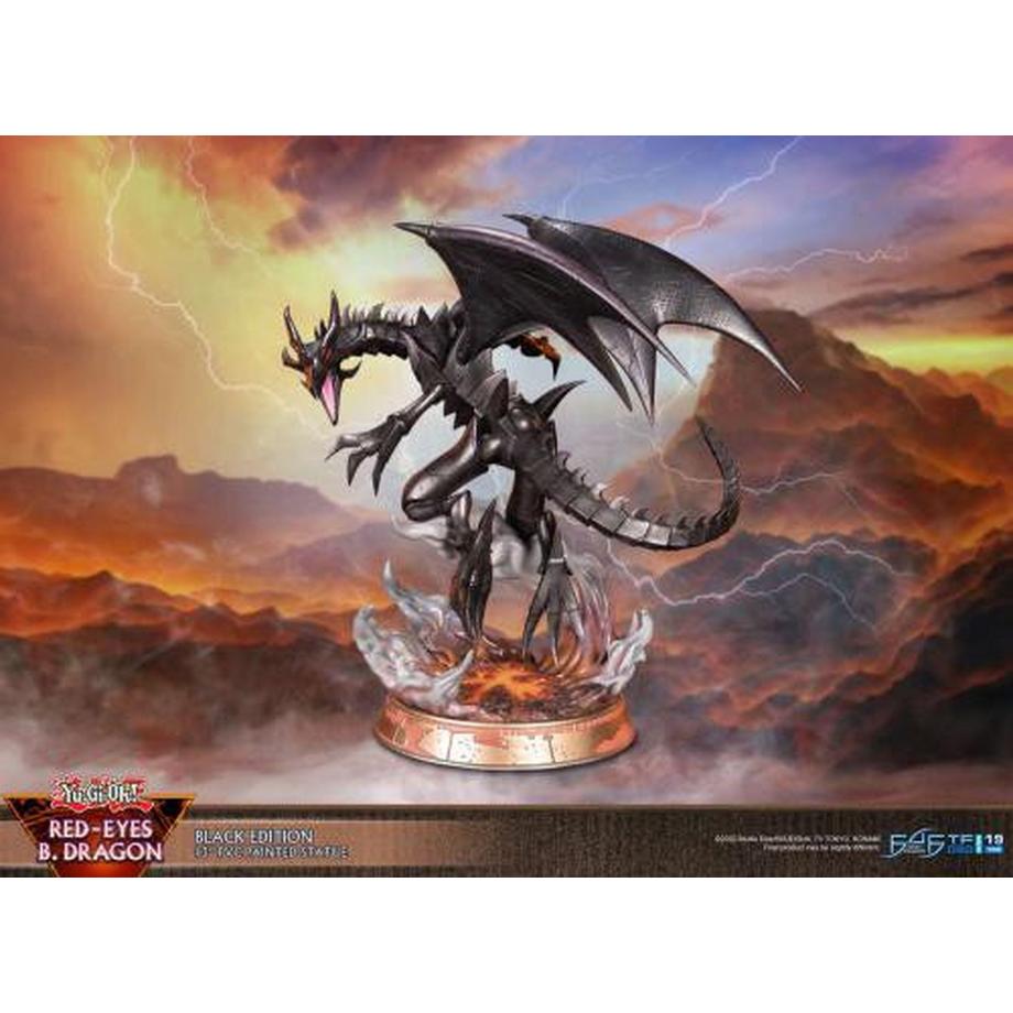 First 4 Figures  ST Yu-Gi-Oh! Red-Eyes B.Dragon Black Edition 33cm 
