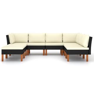 VidaXL Garten-sofa-set poly-rattan  