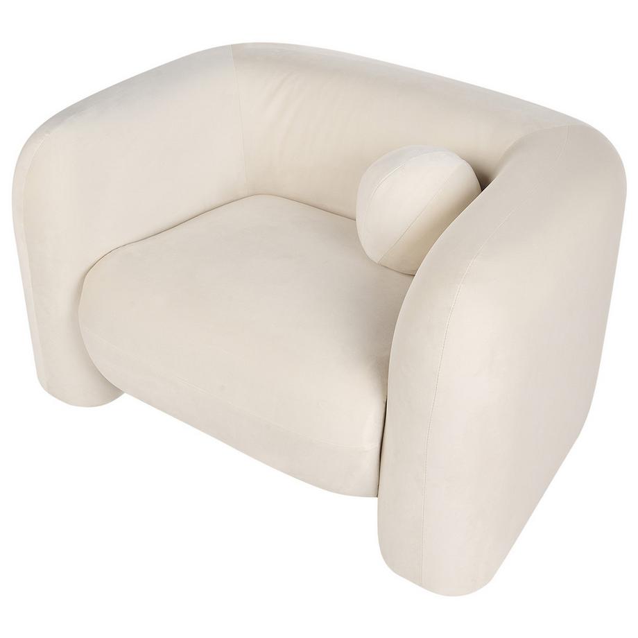 Beliani Poltrona en Velluto  LEIREN  