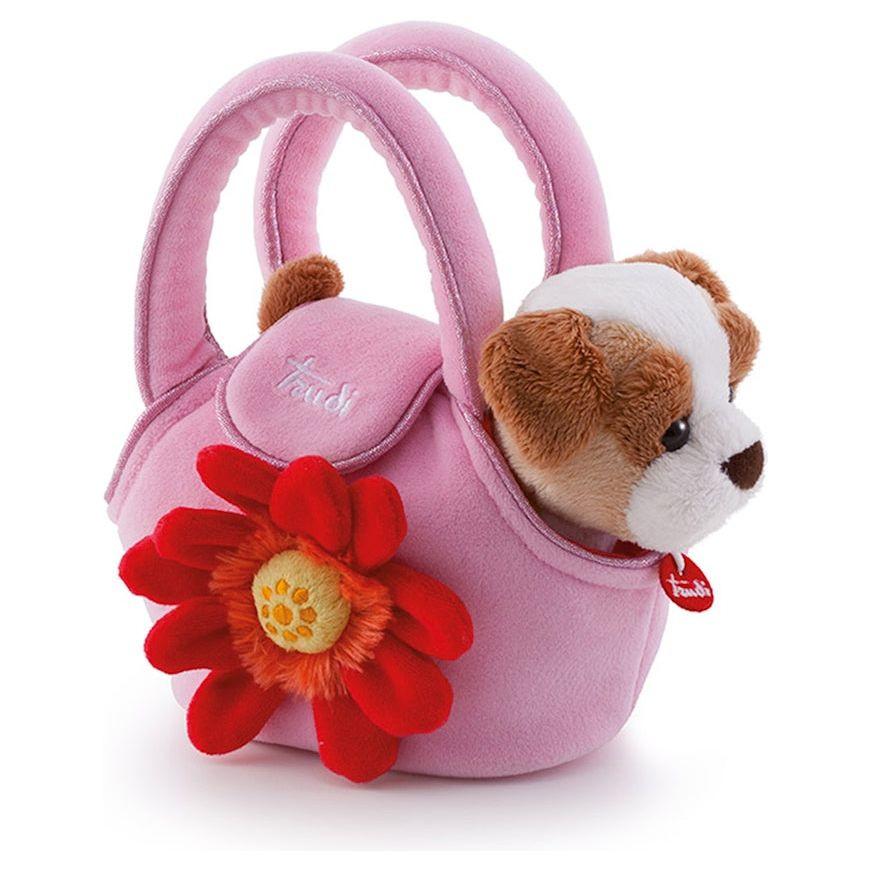 Image of Hund in Tasche Blume