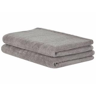 Beliani Lot de 2 serviettes en Coton MITIARO  