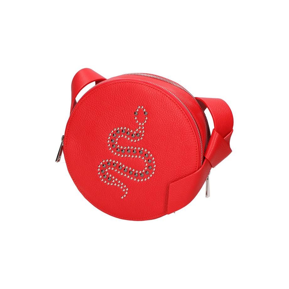 Gave Lux Runde Schultertasche mit Nieten-Schlangenmotiv  