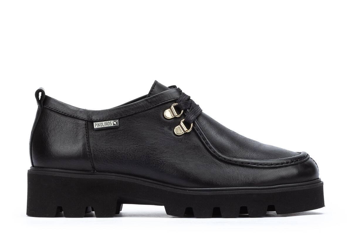 Image of Salamanca - Leder Schnürschuh Unisex Schwarz 38