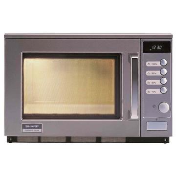 Sharp Home Appliances R-25AM forno a microonde Superficie piana Solo microonde 20 L 2100 W Stainless steel