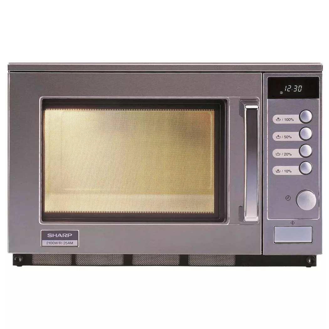 Sharp R-25AM Gastro Mikrowelle – edelstahl