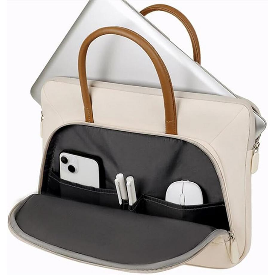 Only-bags.store Tragbare 14 Zoll Laptop Schultertasche und Konferenztasche  