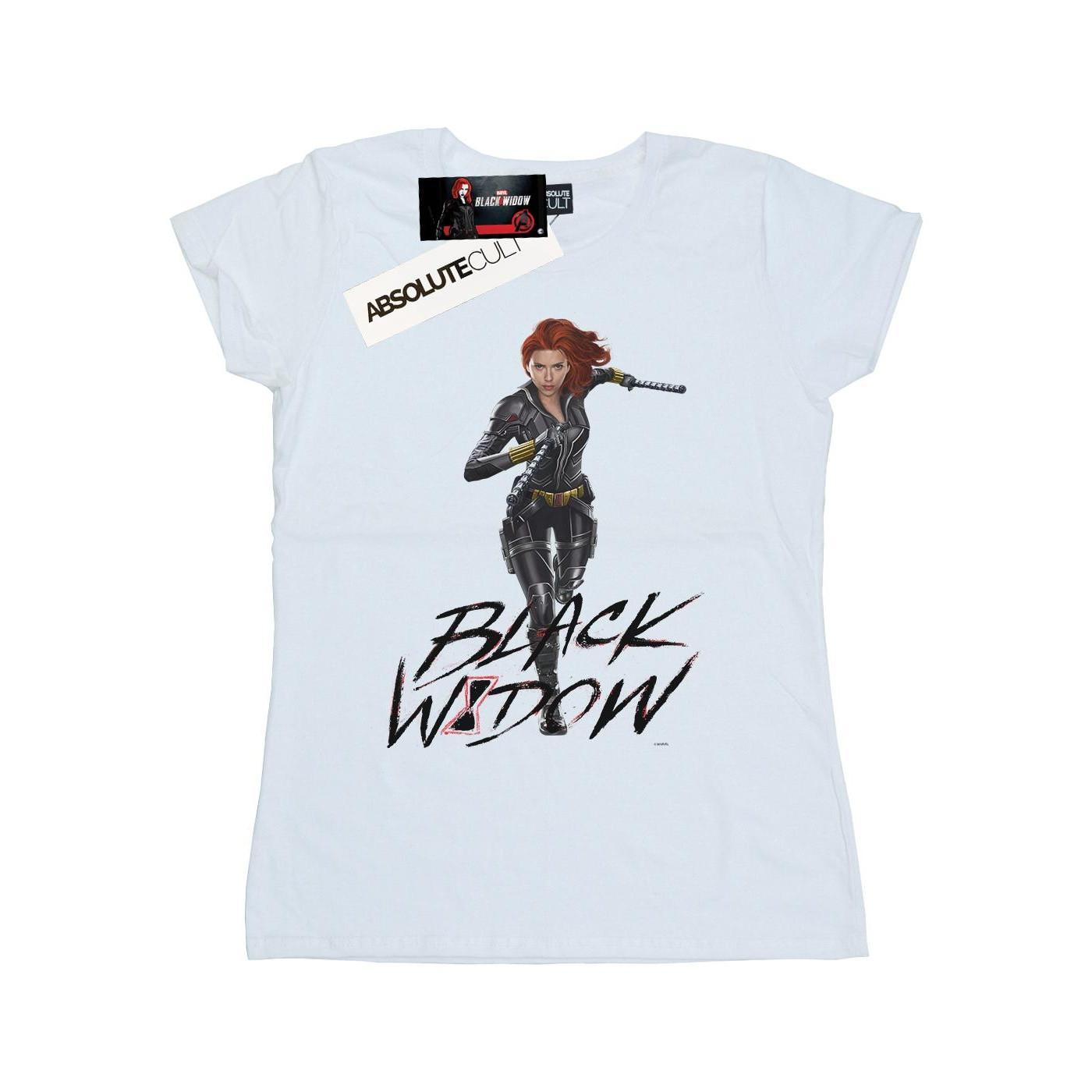 Image of Black Widow Movie Natasha Running Tshirt Damen Weiss S