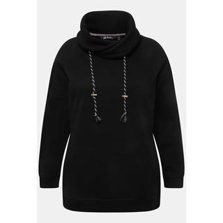 Ulla Popken  Sweatshirt, weiter Stehkragen, Taschen, Raglan-Langarm 