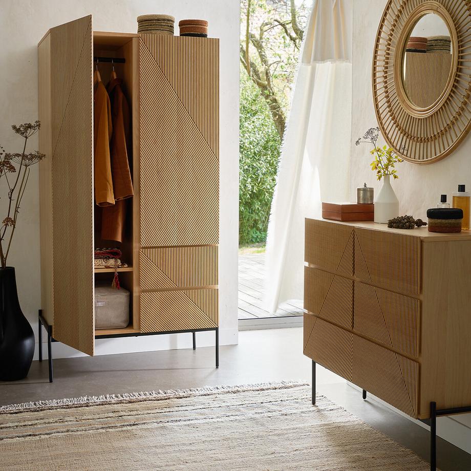 La Redoute Intérieurs Kleiderschrank Lodge mit 2 Türen  