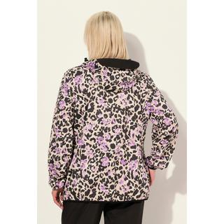 Ulla Popken  Veste de pluie imperméable, avec fermeture à glissière à double sens et pochette de rangement 