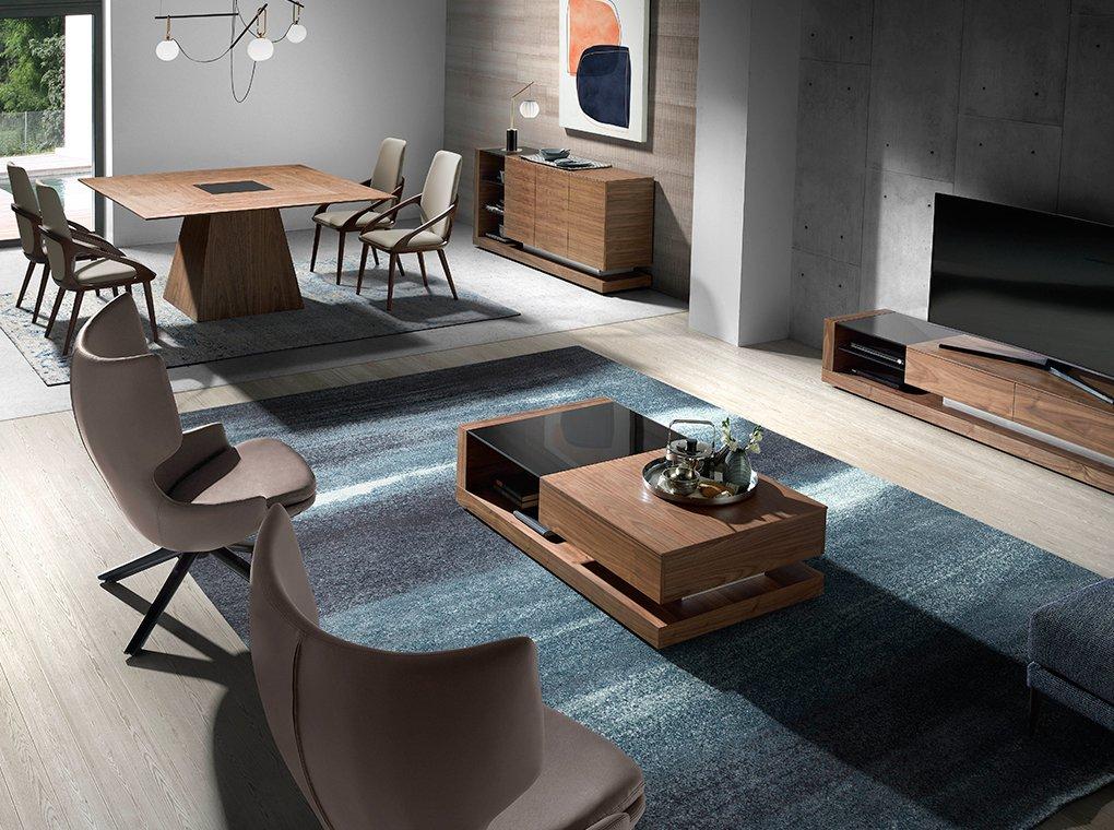 ANGEL CERDA Esstisch quadratisch Walnuss  