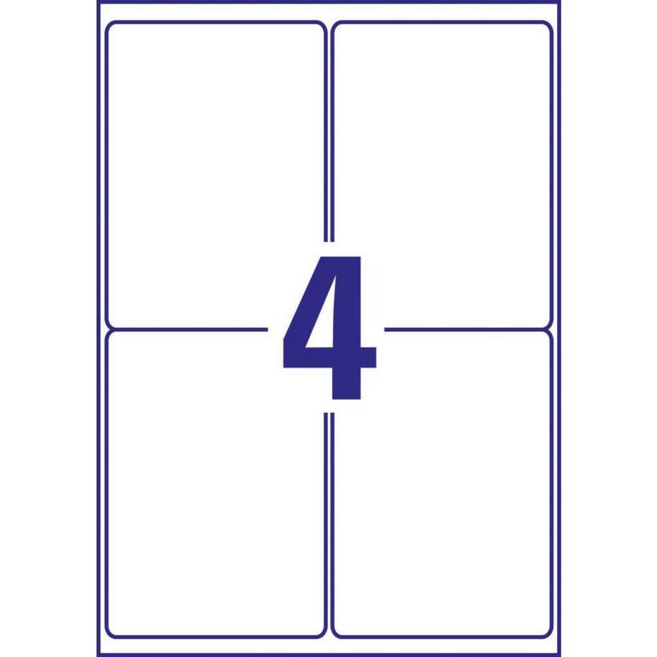 Avery-Zweckform AVERY ZWECKFORM Etiketten 99.1x139mm, 20 Blatt  