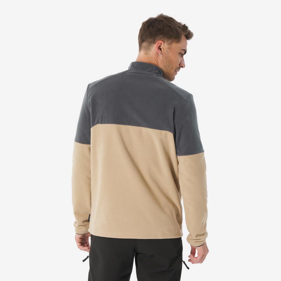 QUECHUA Fleecepullover Half Zip Wandern  
