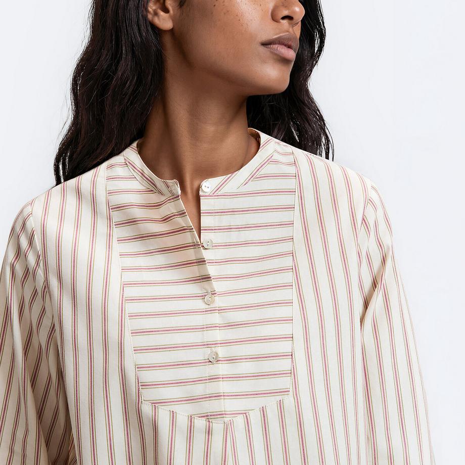 La Redoute Collections Pigiama a due pezzi in popeline di cotone a righe  