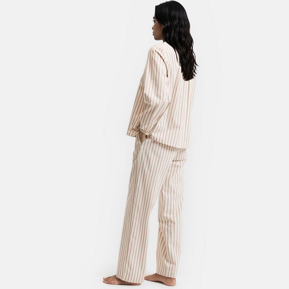 La Redoute Collections Pigiama a due pezzi in popeline di cotone a righe  