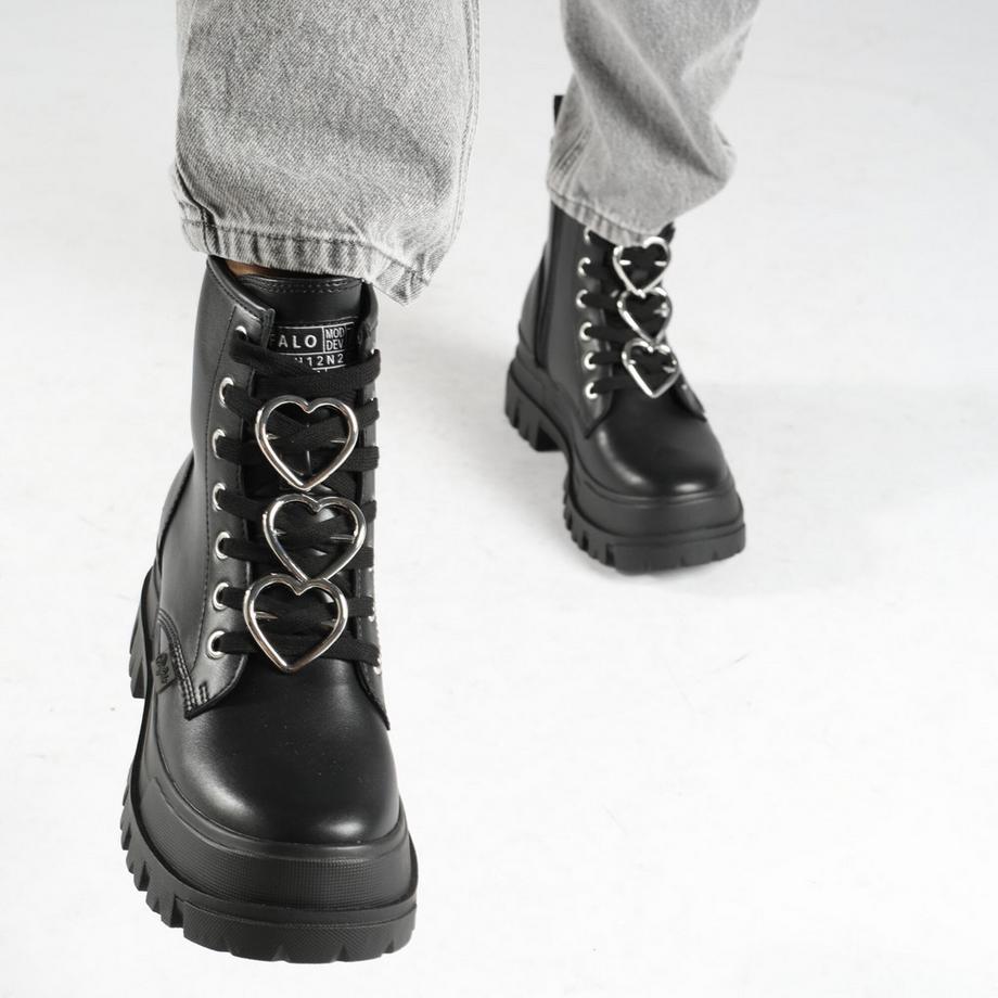 Buffalo  Bottines femme  Aspha Rld Heart - Vegan Box 