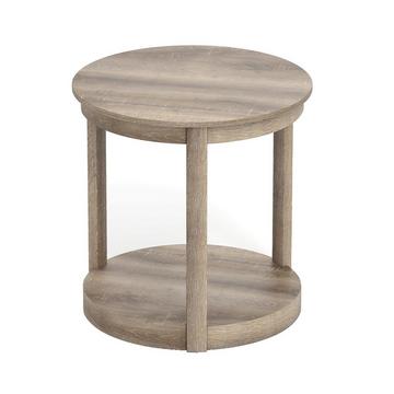 Table basse ronde, design à 2 niveaux