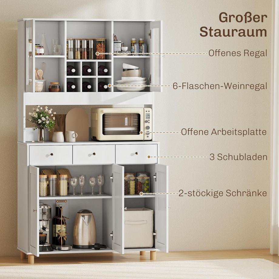 HOMCOM Küchenschrank  