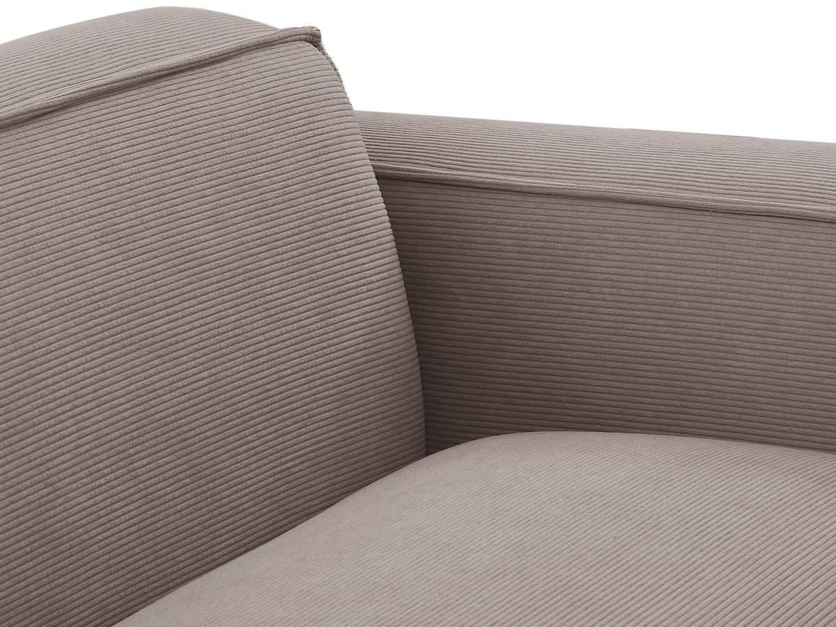 PASCAL MORABITO Ecksofa - Ecke wechselbar - Cord - Grau - BORORE  