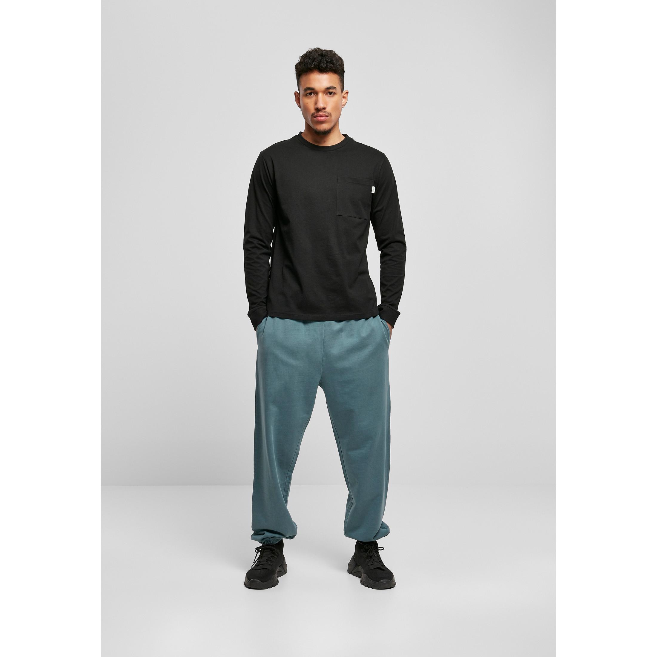 URBAN CLASSICS Organic Basic Pocket T-Shirt Maniche Lunghe  