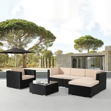 Polyrattan Mobili da giardino Set per esterni Set di mobili per patio