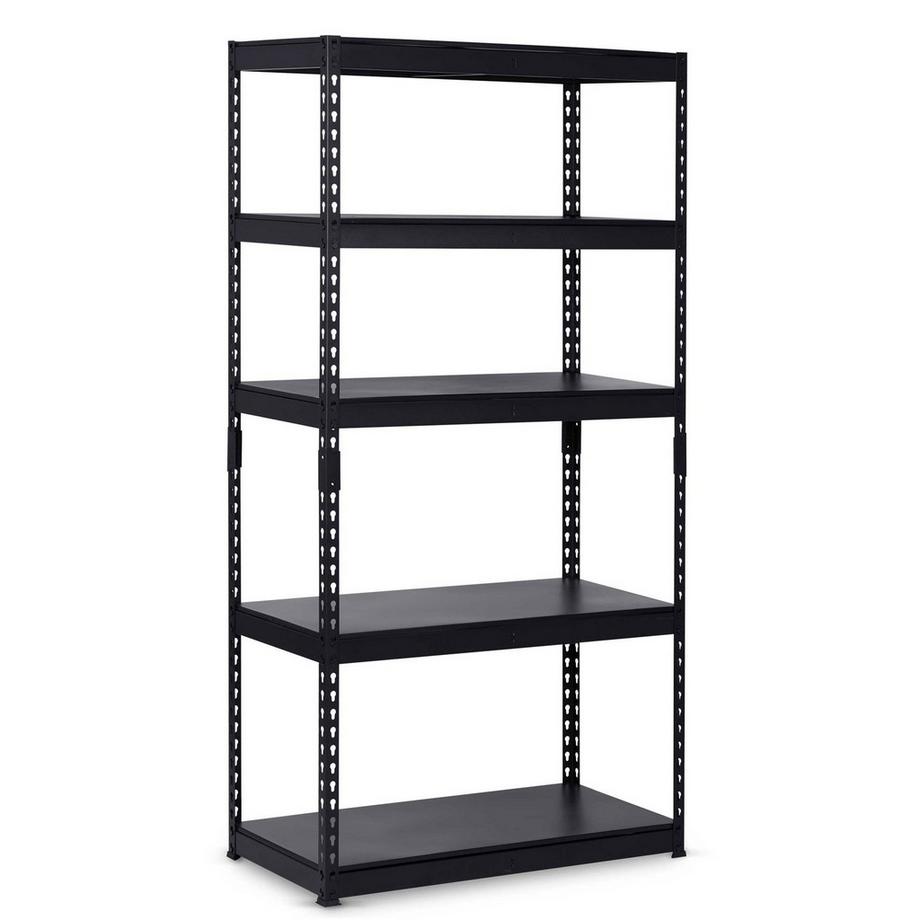 B2X Scaffale da magazzino in metallo 183 x 90 x 45 cm Humberg HR-700 nero  