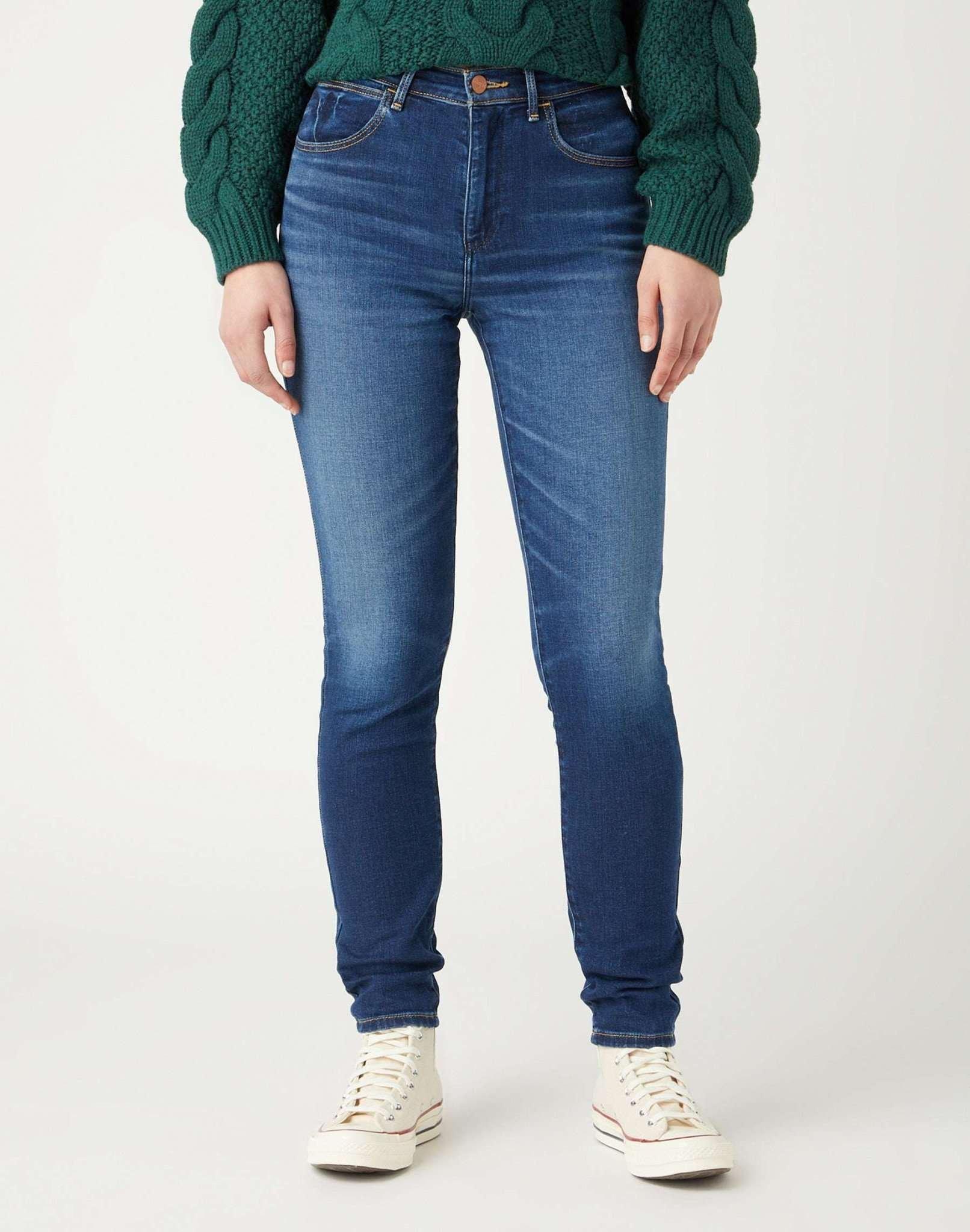 Image of Jeans Skinny Fit High Skinny Damen Blau L32/W27