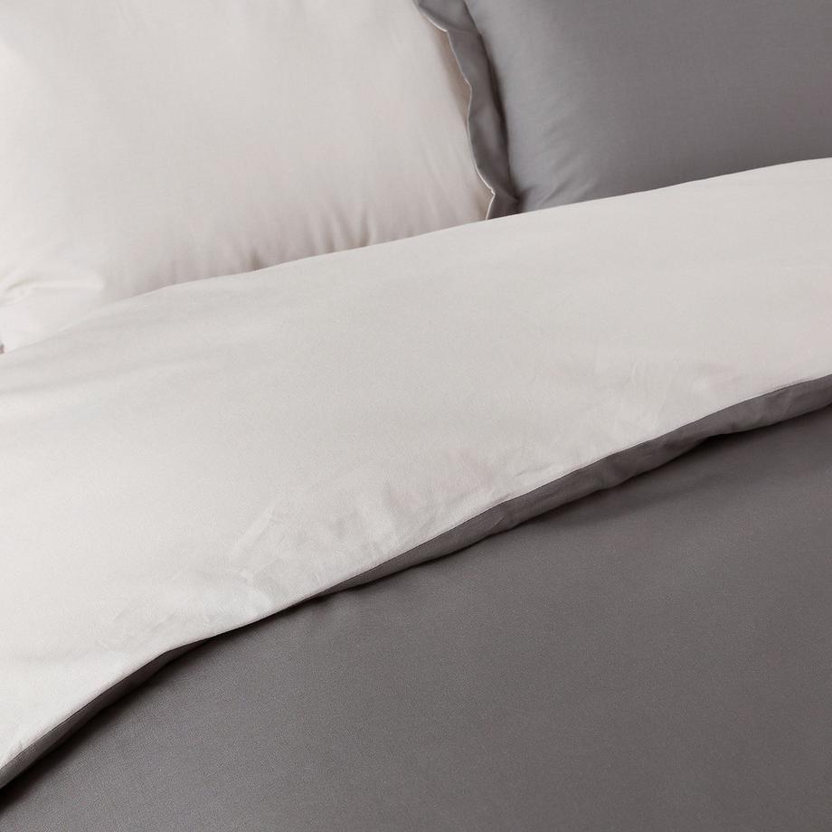 SO'HOME Housse de couette bicolore  