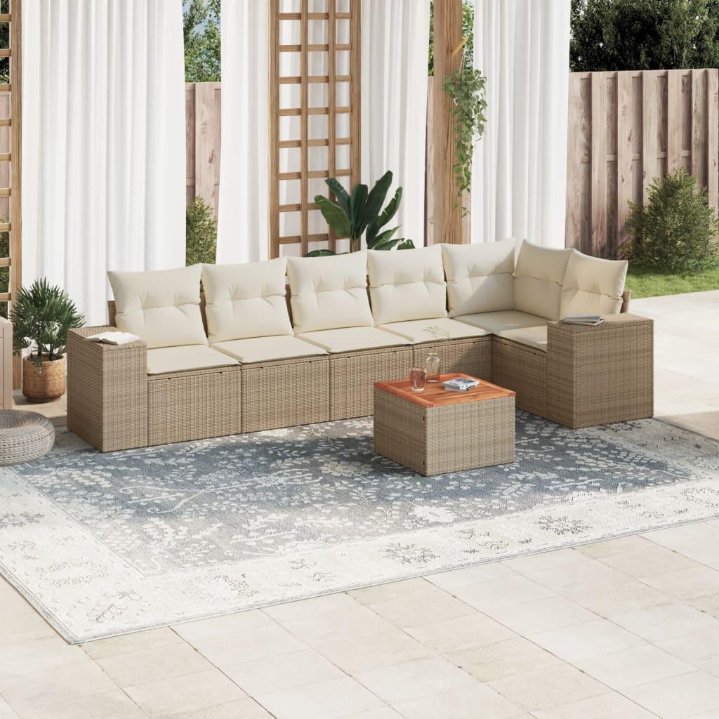 VidaXL set divano da giardino Polirattan  