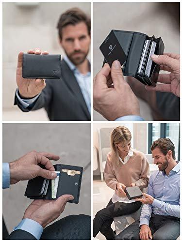 Only-bags.store Portacarte di credito in pelle con protezione RFID  