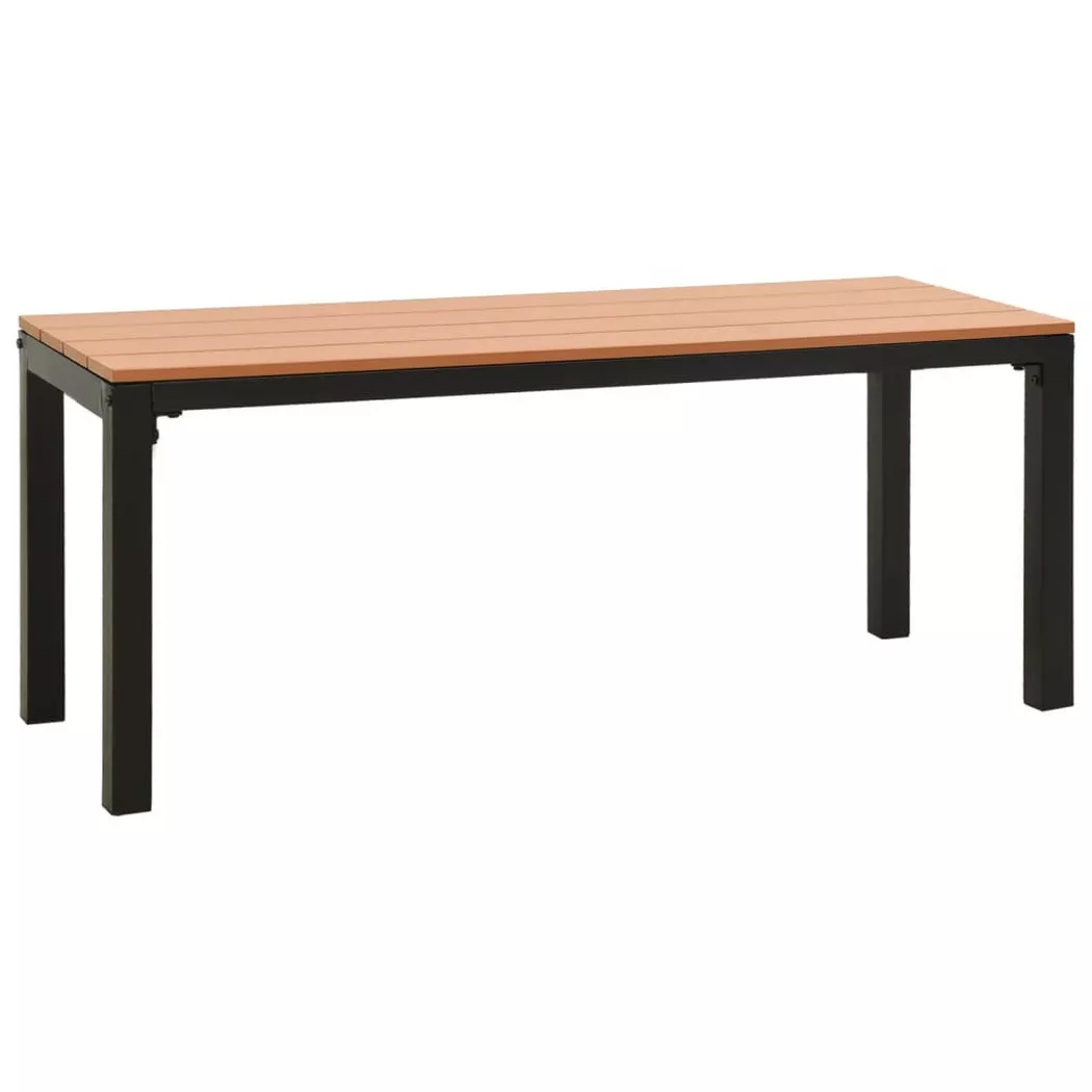 VidaXL - Banc de jardin acier, One Size, Marron